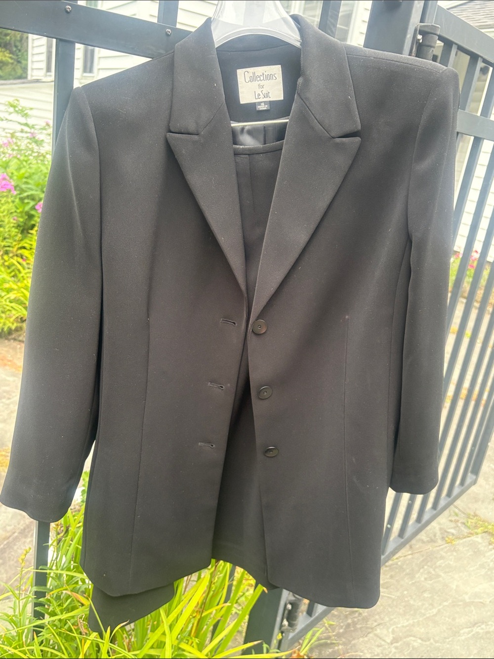 Le Suit Black Women's Single-Breasted Blazer